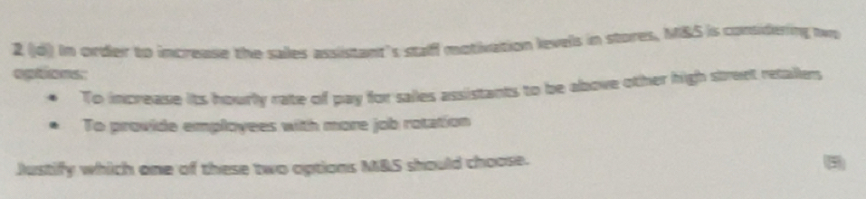 Gelöst:2 (d) In order to increase the salles assistant's staff ...