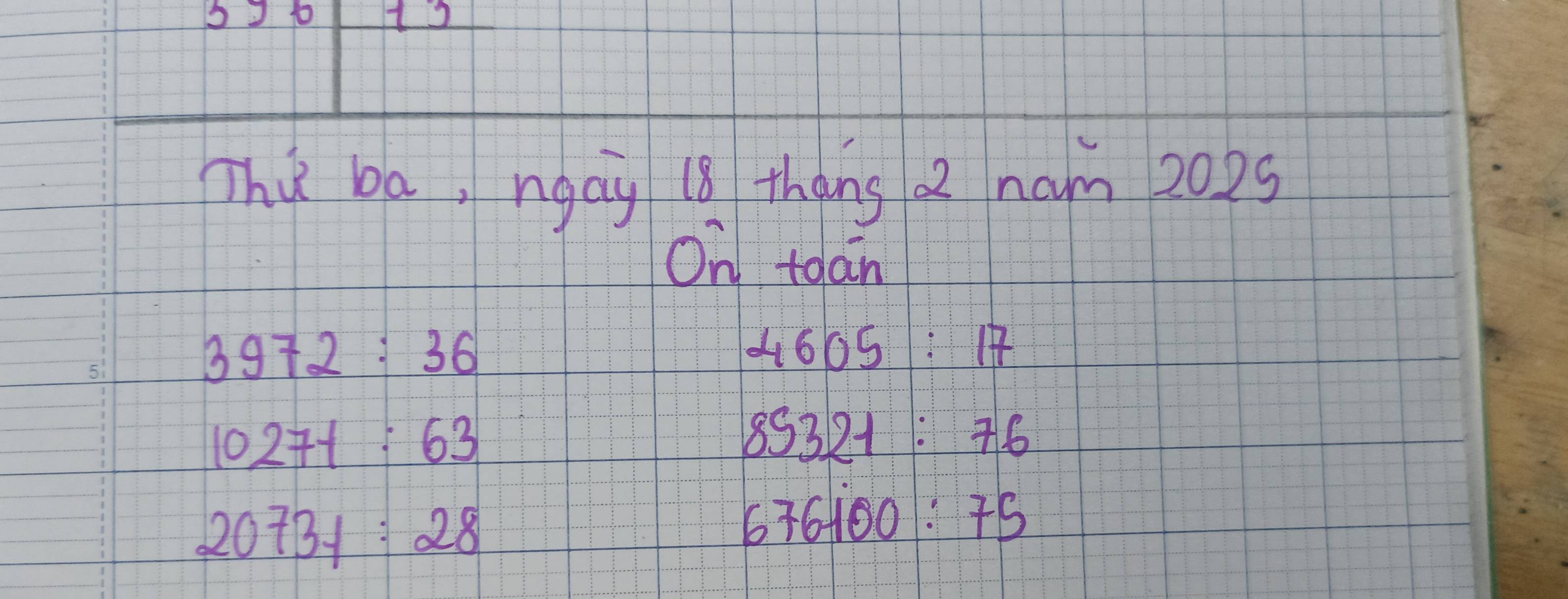 1
0.0^- beginarrayr 1&frac 22 -frac 72 12/2 2  1/2 1 1/2 endarray  
Thu ba, ngay 18 thans 2 nam 2025 
On toan
3972:36
4605:17
1027t:63
85321:76
20734:28
676100:75