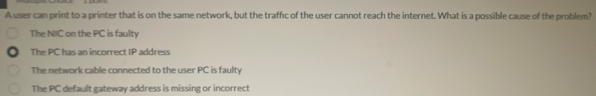 Solved: A user can print to a printer that is on the same network, but ...