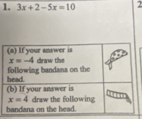 3x+2-5x=10 2