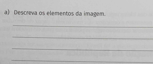 Descreva os elementos da imagem. 
_ 
_ 
_ 
_