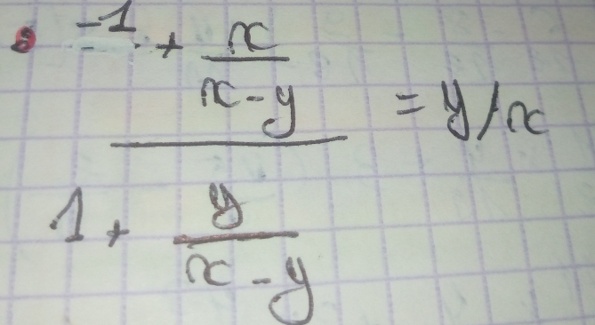 frac z^2+ x/x-y 1+ y/x-y = 4/x 