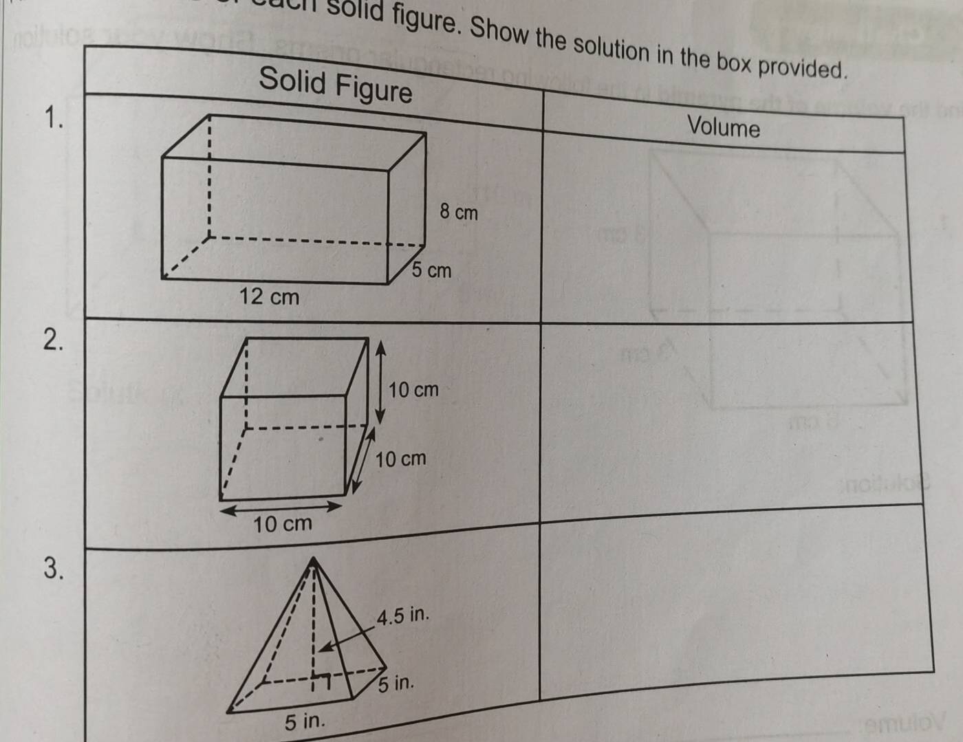 dch solid figure. Show