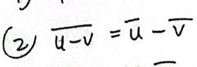 overline u-v=overline u-overline v