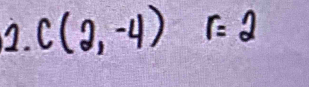 C(2,-4)r=2