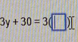 3y+30=3(□ )□