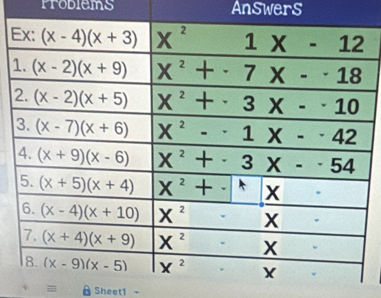 rrodiems Answers
E
= Sheet1 -