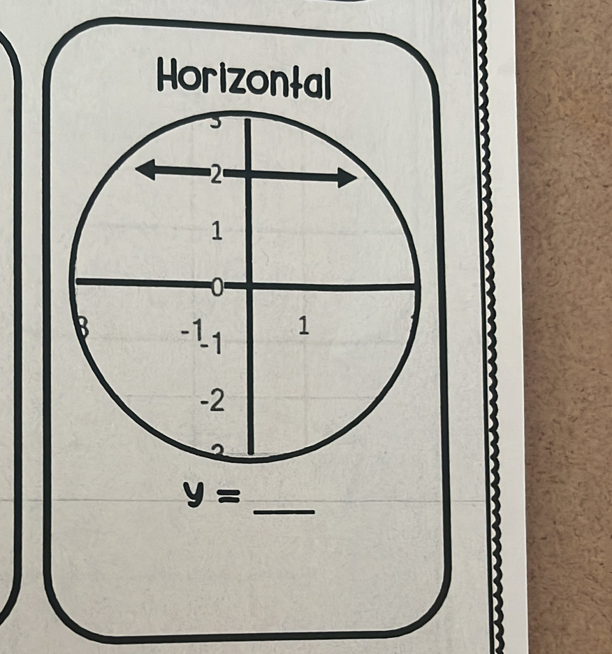 Horizontal
y=
_