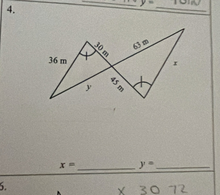 y=
_
x= _
y= _ 
6.