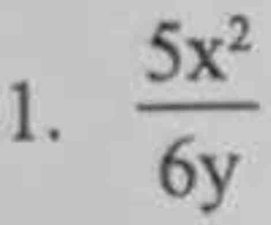  5x^2/6y 