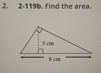 2-119b. Find the area.