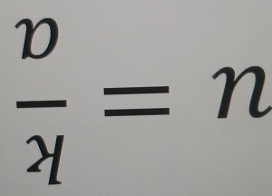  v/gamma  =n