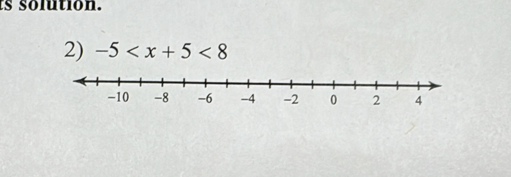 ts solution. 
2) -5 <8</tex>