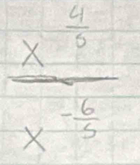 frac x^(frac 4)5x^(-frac 6)5