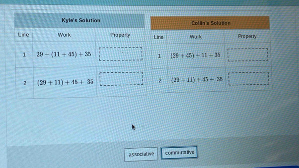 associative commutative