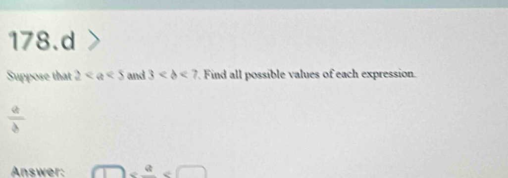 Suppose that 2 and 3 Find all possible values of each expression. 
Answer: 78frac 8