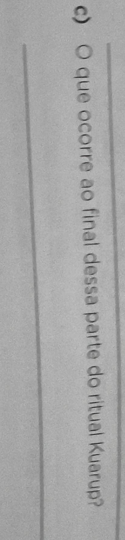 que ocorre ao final dessa parte do ritual Kuarup? 
_