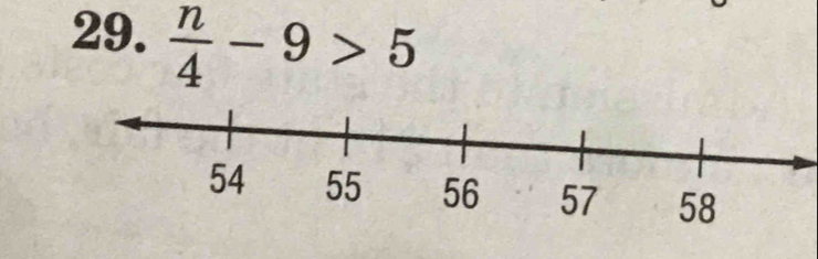  n/4 -9>5