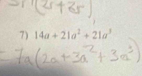 14a+21a^2+21a^3