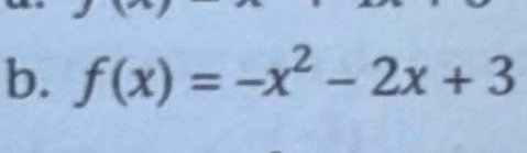 f(x)=-x^2-2x+3