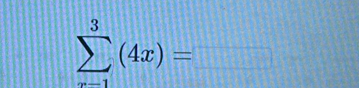 sumlimits _(x-1)^3(4x)=□