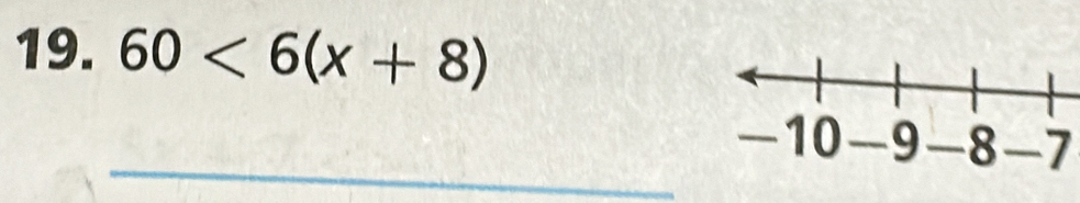 60<6(x+8)
_ -7