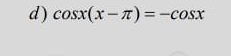 cos x(x-π )=-cos x