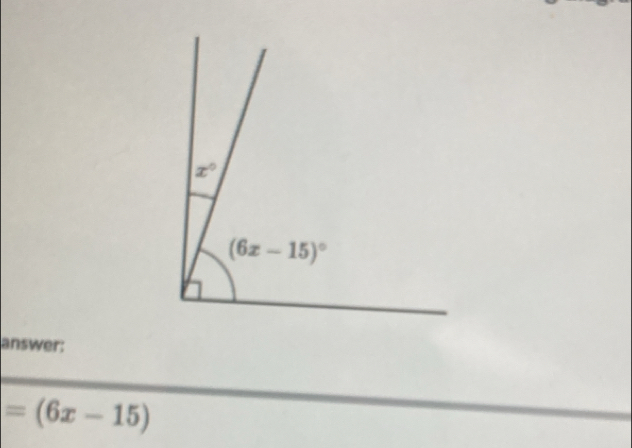 answer:
=(6x-15)