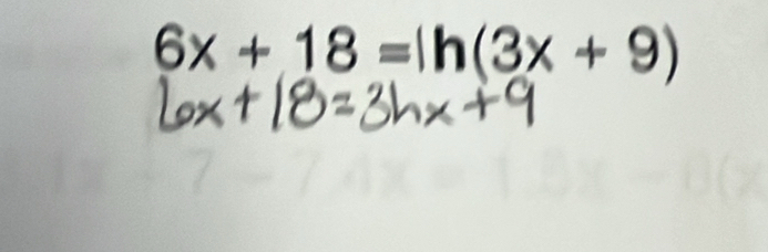 6x+18=ln (3x+9)