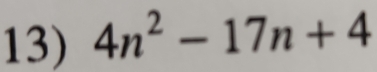 4n^2-17n+4