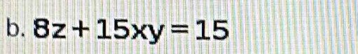 8z+15xy=15