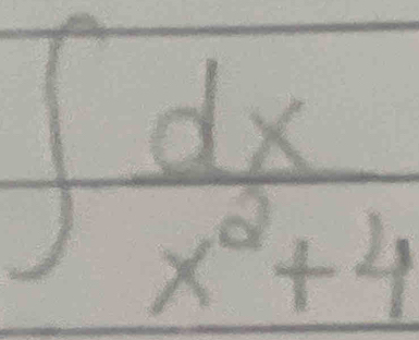 ∈t  dx/x^2+4 