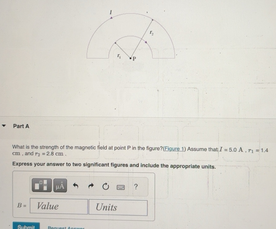 Solved: What is the strength of the magnetic field at point P in the ...