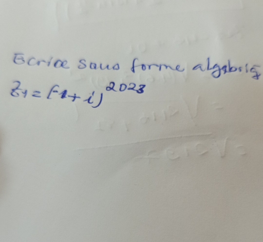 Ecrice sawo forme algabilg
z_1=(-1+i)^2023