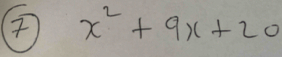 x^2+9x+20