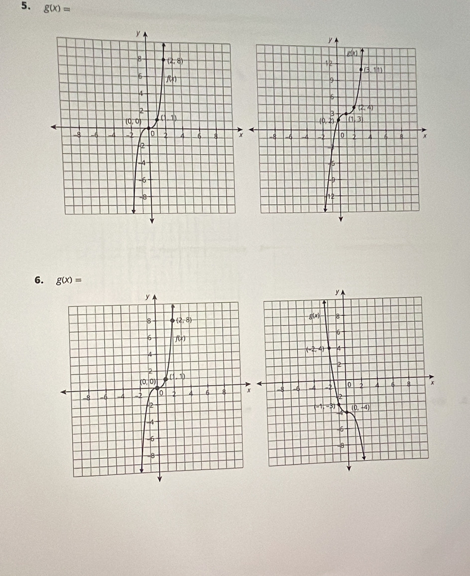 g(x)=
6. g(x)=