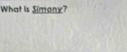 What is Simony?