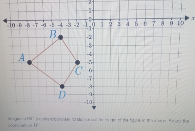 coordinate of