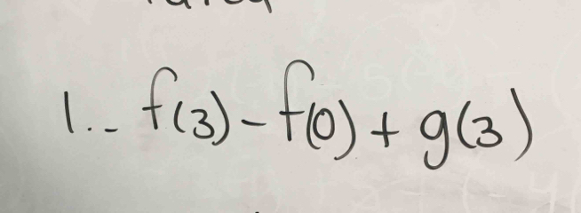 f(3)-f(0)+g(3)