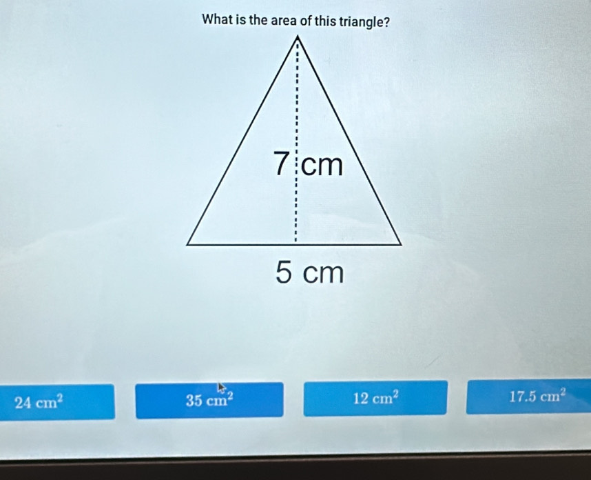 24cm^2
35cm^2
12cm^2
17.5cm^2