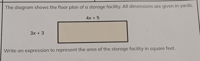 Solved: The diagram shows the floor plan of a storage facility. All ...
