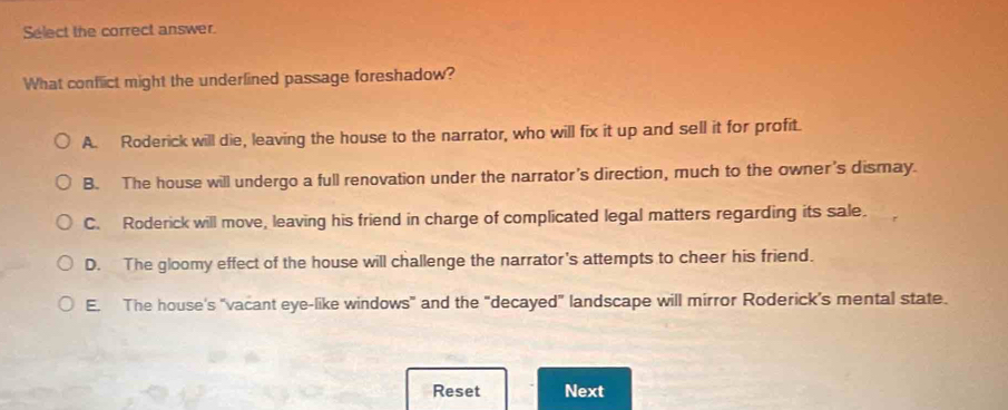 Solved: Select the correct answer. What conflict might the underlined ...