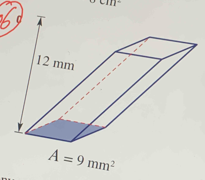 min^2
A=9mm^2