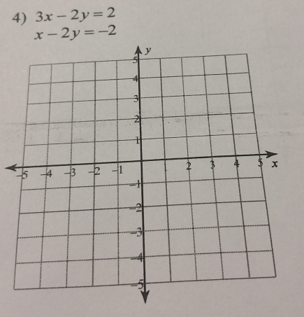 3x-2y=2
x-2y=-2