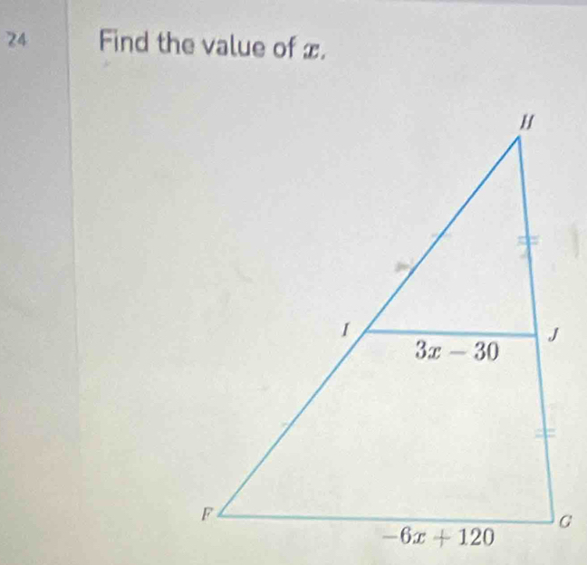 Find the value of x.