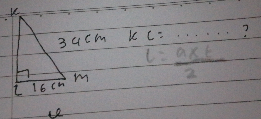 3acm kc c= ·s .. 
?
l= (a* t)/2 