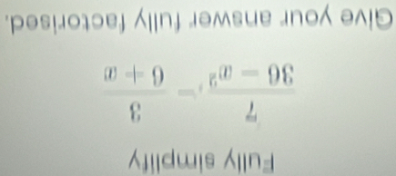 'pəsµoiɔеj ||nj jəmsue jnо θ^θ
 (x+9)/6 - (x-98)/2 
dwɪs n