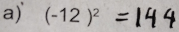 (-12)^2