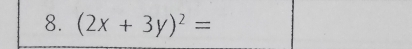 (2x+3y)^2=