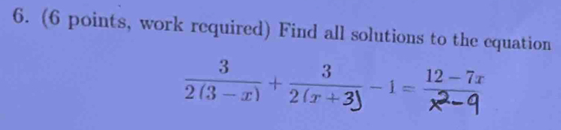 (6 points, work required) Find all solutions to the equation 
21उक 2मश व